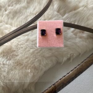 Never worn-Classic Amethyst Earring Studs
